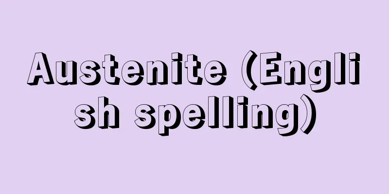 Austenite (English spelling)