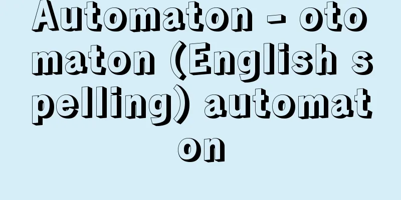 Automaton - otomaton (English spelling) automaton