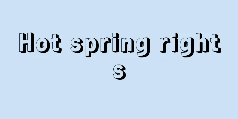 Hot spring rights