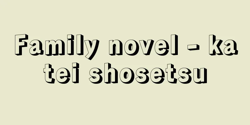Family novel - katei shosetsu