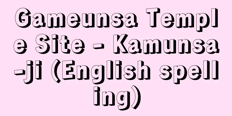 Gameunsa Temple Site - Kamunsa-ji (English spelling)