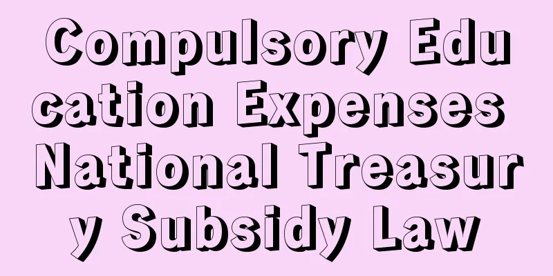 Compulsory Education Expenses National Treasury Subsidy Law