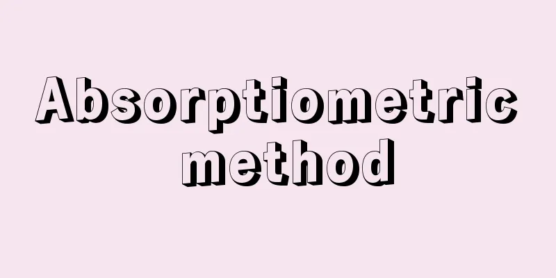 Absorptiometric method
