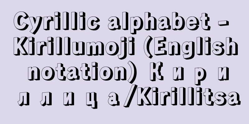 Cyrillic alphabet - Kirillumoji (English notation) Кириллица/Kirillitsa