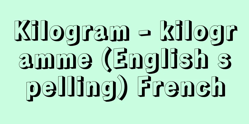 Kilogram - kilogramme (English spelling) French