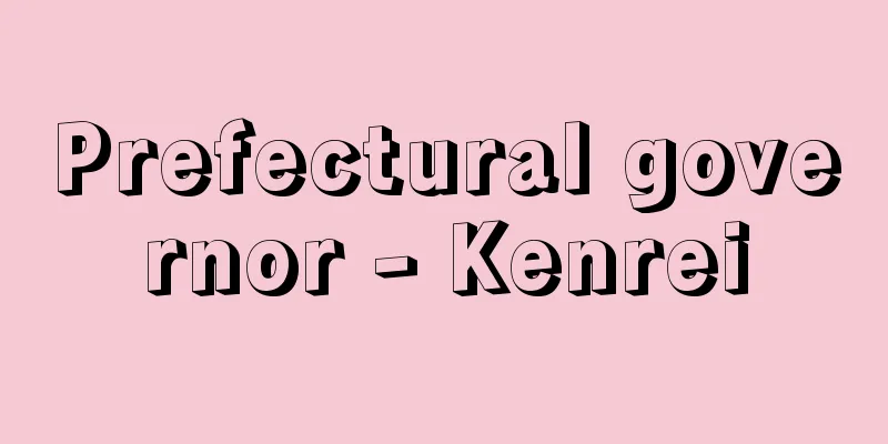 Prefectural governor - Kenrei
