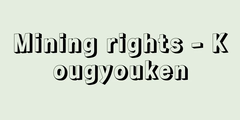 Mining rights - Kougyouken