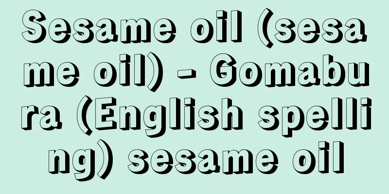 Sesame oil (sesame oil) - Gomabura (English spelling) sesame oil
