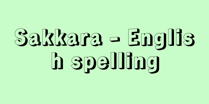 Sakkara - English spelling