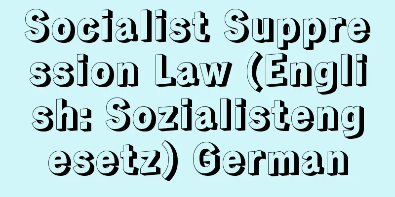 Socialist Suppression Law (English: Sozialistengesetz) German