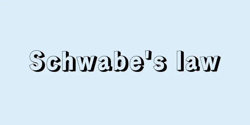 Schwabe's law