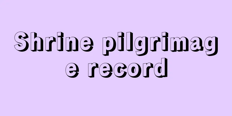 Shrine pilgrimage record