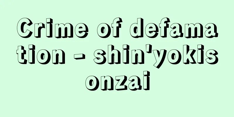 Crime of defamation - shin'yokisonzai