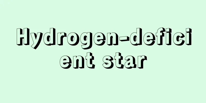 Hydrogen-deficient star