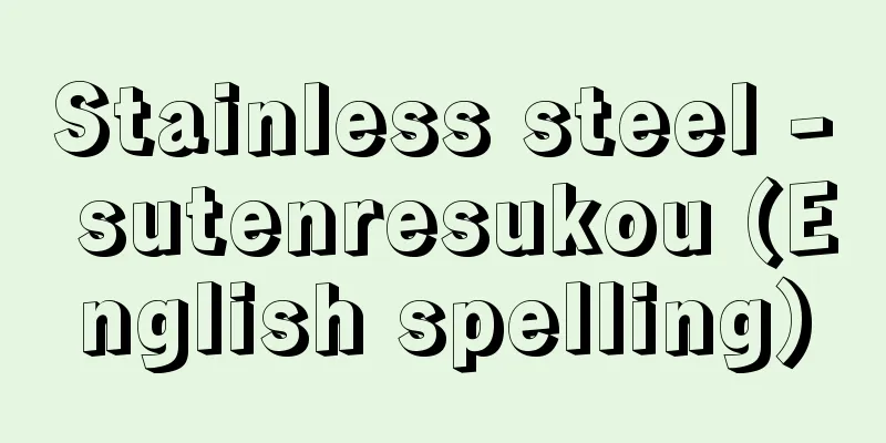 Stainless steel - sutenresukou (English spelling)
