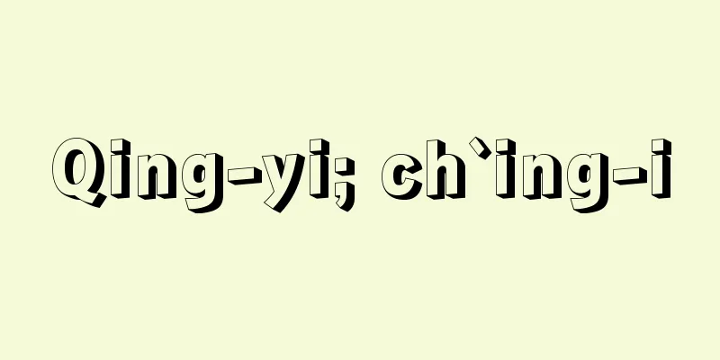 Qing-yi; ch`ing-i