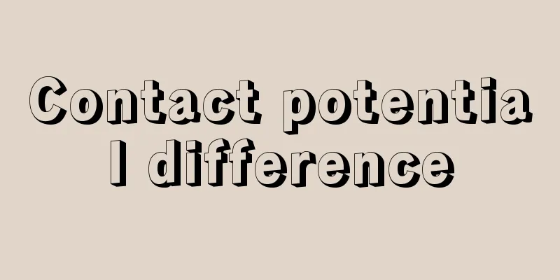 Contact potential difference
