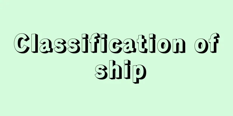 Classification of ship
