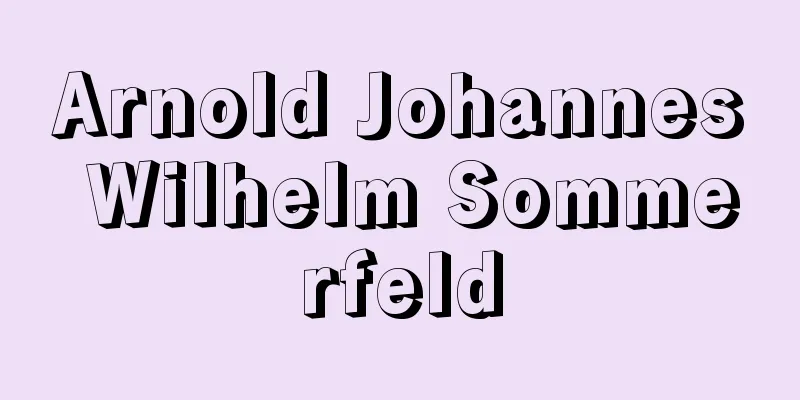 Arnold Johannes Wilhelm Sommerfeld