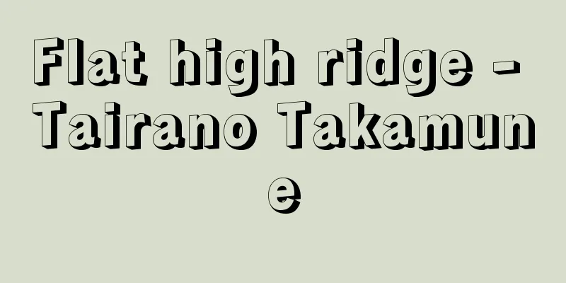 Flat high ridge - Tairano Takamune
