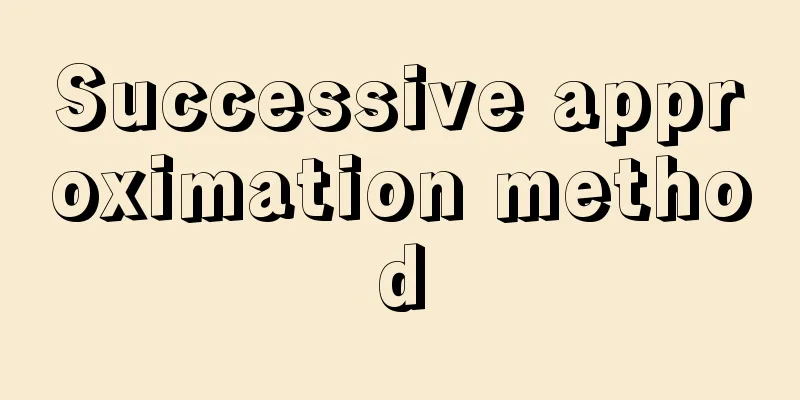 Successive approximation method