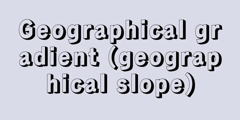 Geographical gradient (geographical slope)
