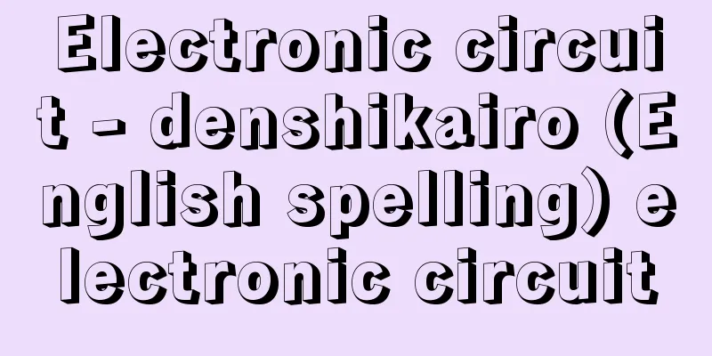 Electronic circuit - denshikairo (English spelling) electronic circuit