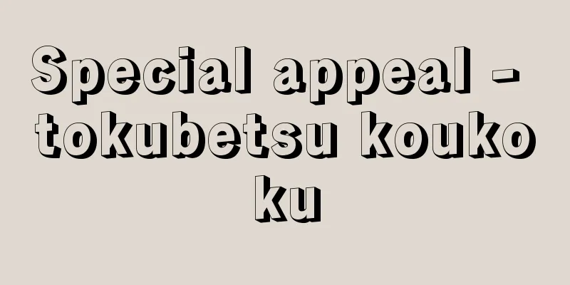 Special appeal - tokubetsu koukoku
