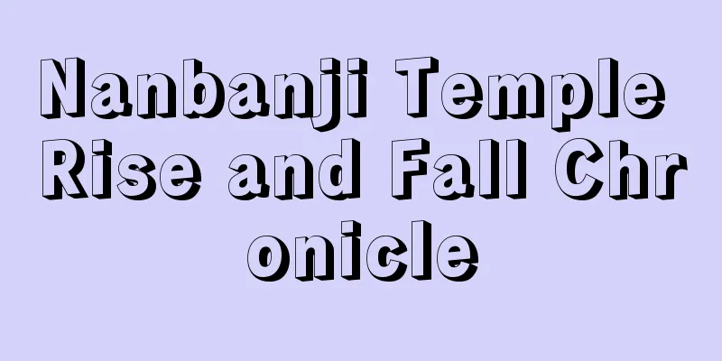 Nanbanji Temple Rise and Fall Chronicle