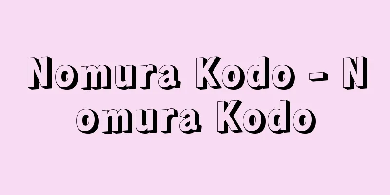 Nomura Kodo - Nomura Kodo