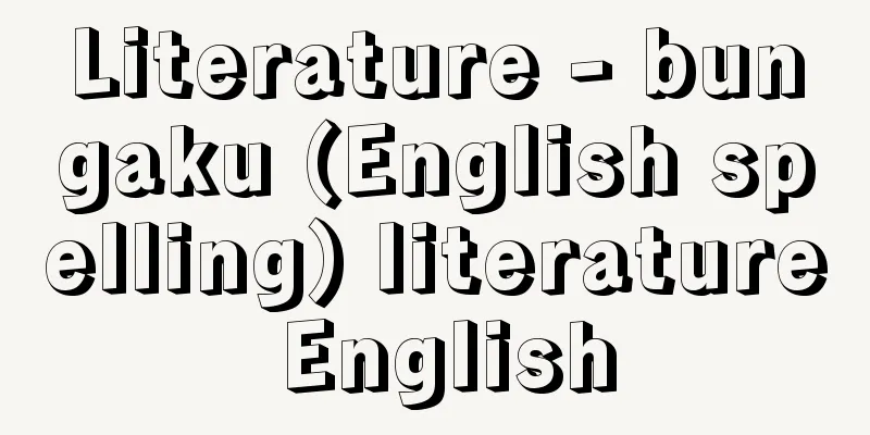 Literature - bungaku (English spelling) literature English