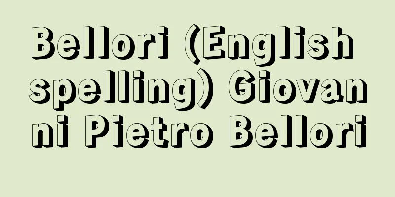Bellori (English spelling) Giovanni Pietro Bellori