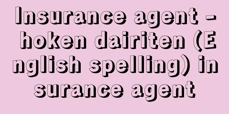 Insurance agent - hoken dairiten (English spelling) insurance agent
