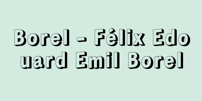 Borel - Félix Edouard Emil Borel