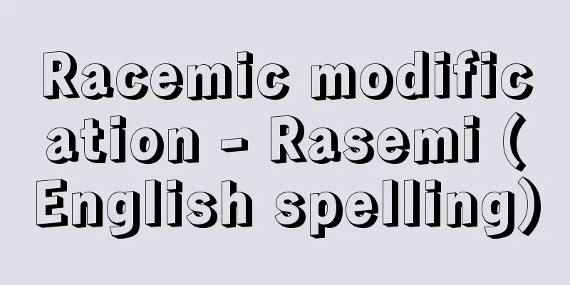 Racemic modification - Rasemi (English spelling)