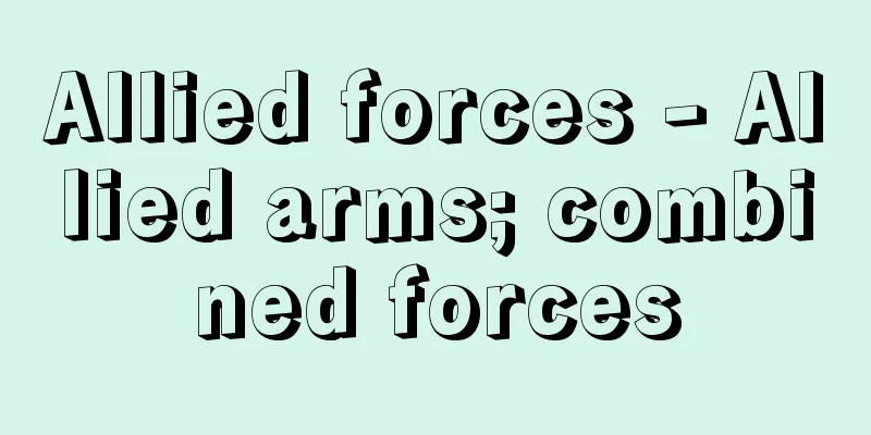 Allied forces - Allied arms; combined forces