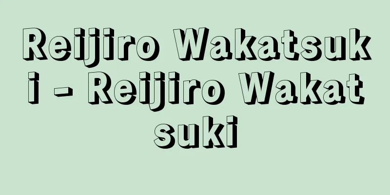 Reijiro Wakatsuki - Reijiro Wakatsuki