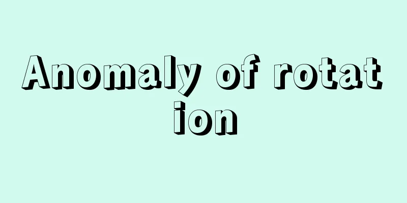 Anomaly of rotation