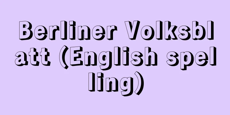 Berliner Volksblatt (English spelling)