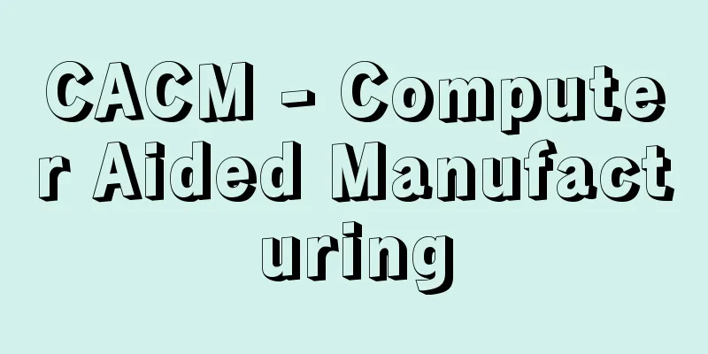 CACM - Computer Aided Manufacturing