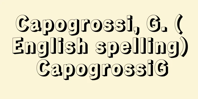 Capogrossi, G. (English spelling) CapogrossiG