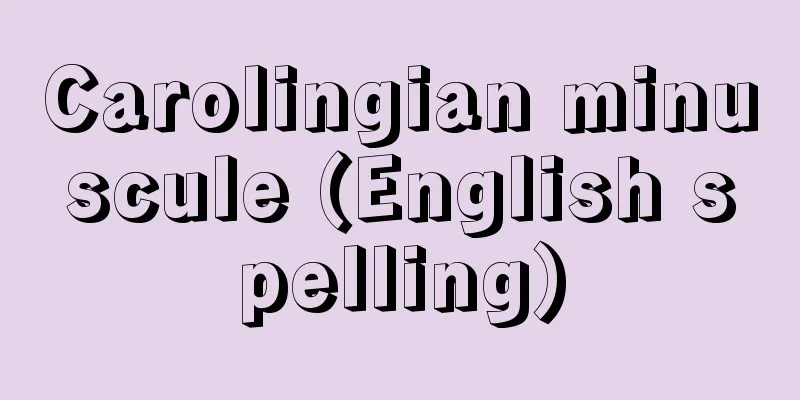 Carolingian minuscule (English spelling)