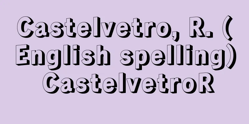Castelvetro, R. (English spelling) CastelvetroR