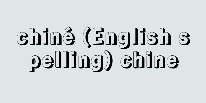 chiné (English spelling) chine