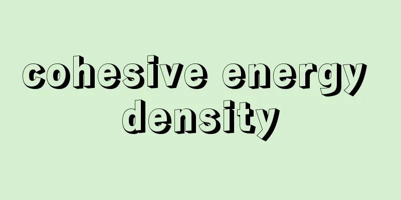 cohesive energy density