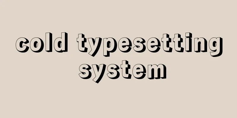 cold typesetting system
