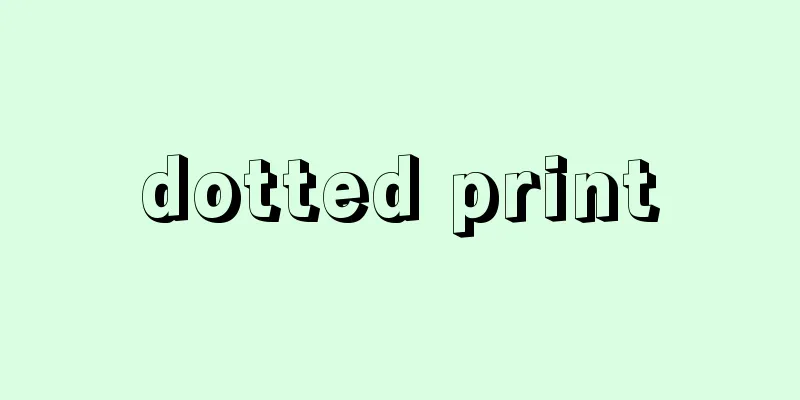 dotted print