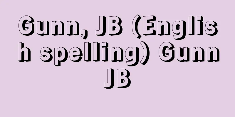 Gunn, JB (English spelling) GunnJB