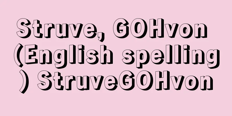 Struve, GOHvon (English spelling) StruveGOHvon