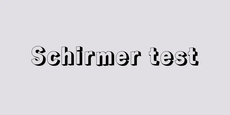 Schirmer test